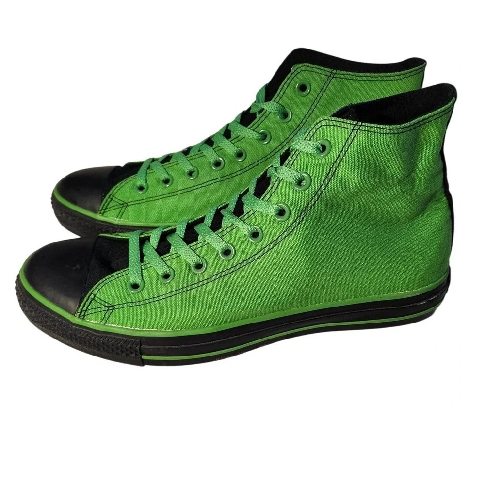 Converse Chuck Taylor All Star Shoes Mens Size 10.5 Green Day Kerplunk High Tops - Picture 2 of 8